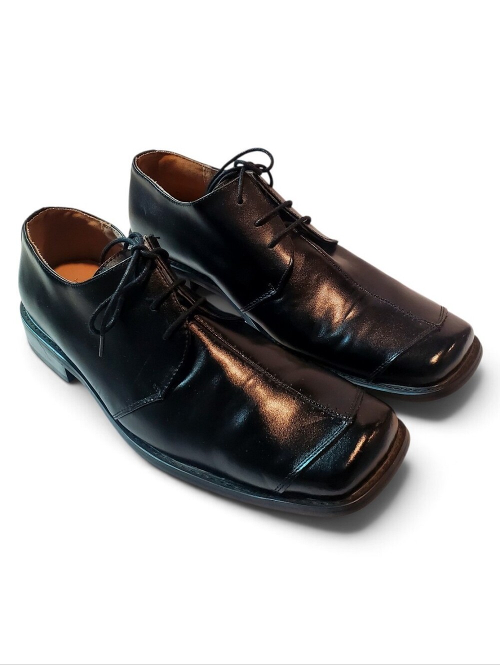 Fratelli Select Classic Black Leather Men's Lace-Up Dress Shoes Size 13